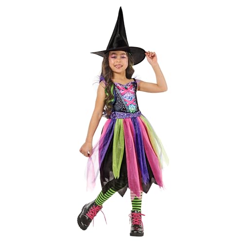 Rubie's 1001676XXS000 Bright-Night Witch Kinderkostüm, Mädchen, Mehrfarbig, 3–4 Jahre Rubie's 1001676XXS000 Bright-Night Witch Kinderkostüm, Mädchen, Mehrfarbig, 3–4 Jahre von Rubie's