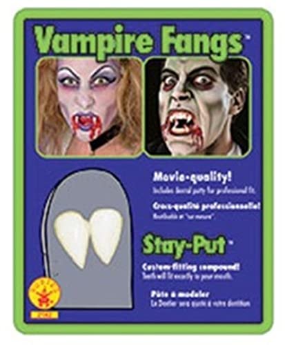 Rubies 2142 - Vampir Eckzähne inkl. Kleber von Rubies