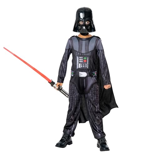 Rubies 3014789-10000 Darth Vader mit nicht beleuchtetem Lichtschwert Kinderverkleidung Jungen, Mehrfarbig, 9-10 Jahre Halloween Rubies 3014789-10000 Darth Vader mit nicht beleuchtetem Lichtschwert Kinderverkleidung Jungen, Mehrfarbig, 9-10 Jahre Halloween von Rubie's