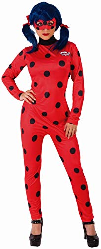 Rubies 3300258 - Miraculous Ladybug - Adult Kostüm, Gr. S,M,L - Marienkäfer (Large) von Rubies