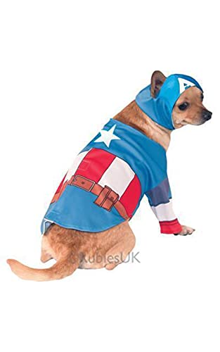 Rubie's 3580070 - Captain America Hundekostüm, XL von Rubie's