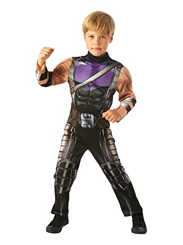 Rubies 3630505S Hawkeye Avengers Assemble Deluxe, Kindkostüm, Jungen, Schwarz (Original) von Rubie's