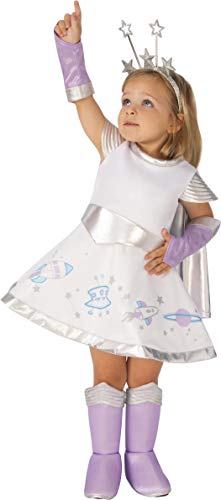 Rubies 701879_Todd Space Girl Kostüm, Mädchen, Weiß, Lila, T von Rubies