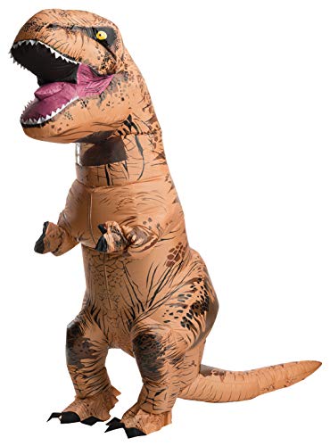 Rubies Aufblasbares T-Rex-Kostüm für Erwachsene mit Sound, T-rex aufblasbar mit Sound, Standard von Rubies