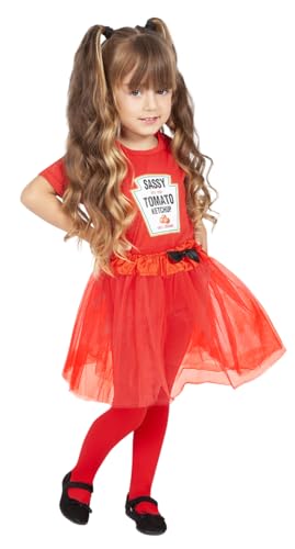 Rubies Baby Ketchup Kostüm Jungen Mädchen T-Shirt + Rock Tutu und Strumpfhose Baby Kleid für Karneval Party Cosplay Rubies Baby Ketchup Kostüm Jungen Mädchen T-Shirt + Rock Tutu und Strumpfhose Baby Kleid für Karneval Party Cosplay von Rubie's