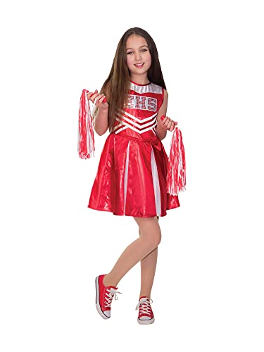 Rubies Cheerleader High School Musical Kostüm Cheerleader, Disney Kostüm für Mädchen, Größe 5-6 Jahre (301086-M) von Rubies