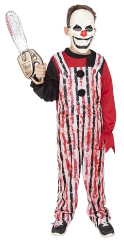 Rubies Clown-Kostüm für Jungen und Mädchen, Overall mit Hemd und Maske, offizielles Lizenzprodukt für Halloween-Kostüme für Jungen und Mädchen, Kinder, Party, Cosplay Rubies Clown-Kostüm für Jungen und Mädchen, Overall mit Hemd und Maske, offizielles Lizenzprodukt für Halloween-Kostüme für Jungen und Mädchen, Kinder, Party, Cosplay von Rubie's