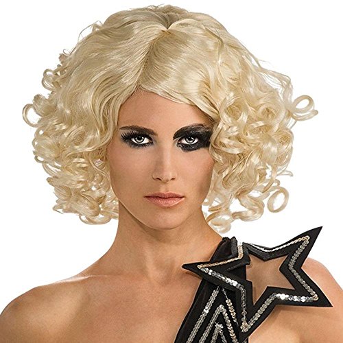 Rubies Costume Co 51548R Lady Gaga lockige blonde Per-cke von Rubie's