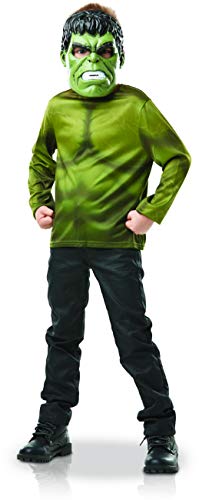 RUBIE'S I-300112 Hulk Offizielles Marvel Kostüm, Jungen, Top 5/8 Jahre + Maske von RUBIE'S