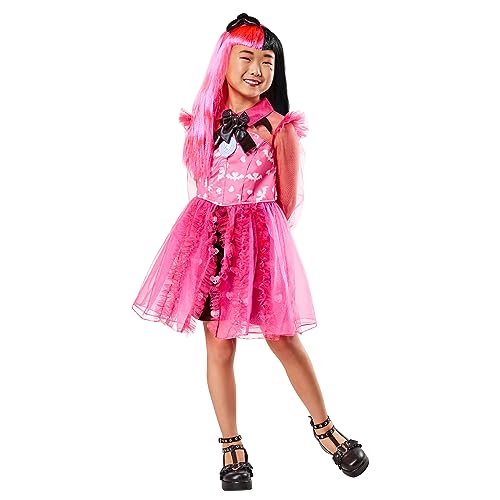 Rubies Draculaura Deluxe Kostüm für Mädchen, Kleid und Stirnband, offizielles Monster High Kostüm für Karneval, Weihnachten, Geburtstag, Party und Halloween. von Rubie's