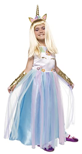 Rubies Einhorn Queen Prinzessin Kostüm für Mädchen, Kleid mit blauem Organza, Einhorn-Details und Stirnband, Original, ideal für Halloween, Weihnachten, Karneval und Geburtstag. Rubies Einhorn Queen Prinzessin Kostüm für Mädchen, Kleid mit blauem Organza, Einhorn-Details und Stirnband, Original, ideal für Halloween, Weihnachten, Karneval und Geburtstag. von Rubie's