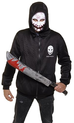 Rubies Ghost Killer Kostüm für Erwachsene, Set aus Sweatshirt und Maske, offizielles Halloween, Karneval, Partys und Geburtstage Rubies Ghost Killer Kostüm für Erwachsene, Set aus Sweatshirt und Maske, offizielles Halloween, Karneval, Partys und Geburtstage von Rubie's