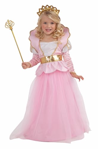 Rubies Glitzerndes Prinzessinnenkostüm für Mädchen, Prinzessinnen-Kostüm, Kleid mit Gürtel und Diadem, Elsa, für Partys, Geburtstage, Weihnachten und Karneval (S 5-6 Jahre) von Rubies