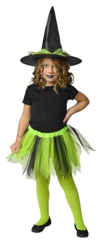 Rubies Grünes Hexenkostüm für Mädchen, Tutu-Rock und Hut, offizielles Halloween, Karneval, Partys und Geburtstage Rubies Grünes Hexenkostüm für Mädchen, Tutu-Rock und Hut, offizielles Halloween, Karneval, Partys und Geburtstage von Rubie's