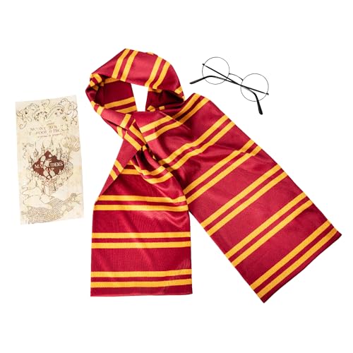 Rubies Harry Potter Zubehör-Set für Jungen und Mädchen, Gryffindor-Schal, Brille und Karte, offizieller Harry Potter für Geburtstage, Geschenke, Halloween, Karneval und Weihnachten von Rubies