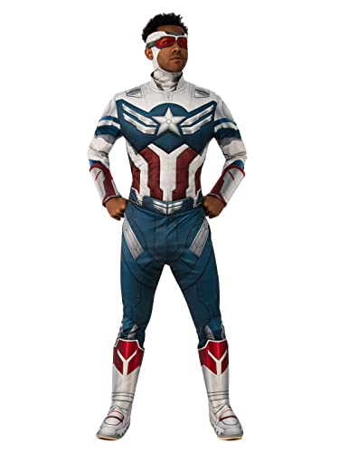 Rubies Herren Marvel The Falcon and The Winter Soldier Captain America Deluxe Kostüm, wie abgebildet, XL Rubies Herren Marvel The Falcon and The Winter Soldier Captain America Deluxe Kostüm, wie abgebildet, XL von Rubies