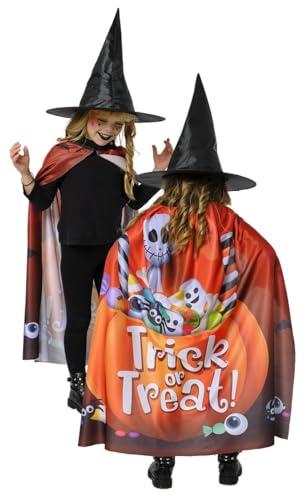 Rubies Hexen-Kostüm-Set für Mädchen und Jungen, Umhang und Mütze, offizielles Halloween-Kostüm, Karneval, Party und Geburtstag Rubies Hexen-Kostüm-Set für Mädchen und Jungen, Umhang und Mütze, offizielles Halloween-Kostüm, Karneval, Party und Geburtstag von Rubie's