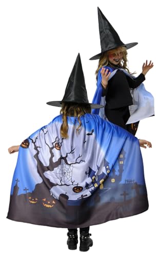 Rubies Hexen-Kostüm-Set für Mädchen und Jungen, Umhang und Mütze, offizielles Halloween-Kostüm, Karneval, Party und Geburtstag Rubies Hexen-Kostüm-Set für Mädchen und Jungen, Umhang und Mütze, offizielles Halloween-Kostüm, Karneval, Party und Geburtstag von Rubie's