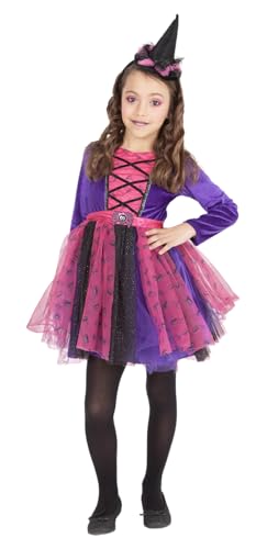 Rubies Hexenkostüm Miss Spinnennetz für Mädchen, Kleid und Tiara mit Hut, Stregas, Witches, offizielles Lizenzprodukt für Halloween, Cosplay, Karneval Rubies Hexenkostüm Miss Spinnennetz für Mädchen, Kleid und Tiara mit Hut, Stregas, Witches, offizielles Lizenzprodukt für Halloween, Cosplay, Karneval von Rubie's