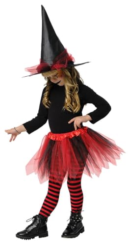 Rubies Hexenkostüm Tutu Rot für Mädchen, Tutu Rock und Mütze, offizielle Halloween, Karneval, Party und Geburtstag Rubies Hexenkostüm Tutu Rot für Mädchen, Tutu Rock und Mütze, offizielle Halloween, Karneval, Party und Geburtstag von Rubie's