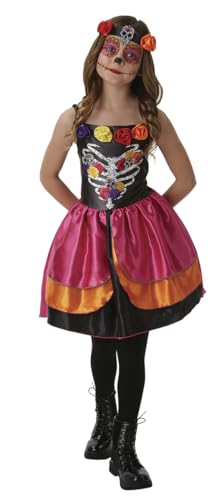 Rubies Kinderkostüm Katrina aus dem Wald für Jungen und Mädchen, Blumenkleid, Haarband, offizielles Lizenzprodukt für Halloween, Tag der Mortin, mexikanischer Schädel, Cosplay Rubies Kinderkostüm Katrina aus dem Wald für Jungen und Mädchen, Blumenkleid, Haarband, offizielles Lizenzprodukt für Halloween, Tag der Mortin, mexikanischer Schädel, Cosplay von Rubie's