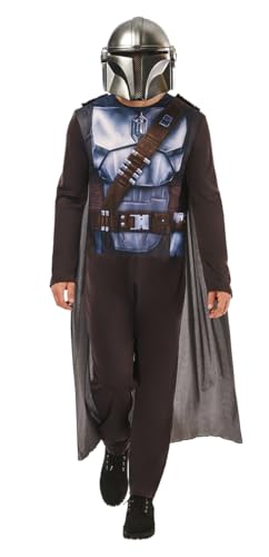 Rubies Klassisches Mandalorian-Kostüm für Erwachsene, Männer und Frauen, Jumpsuit mit aufgedruckten Details, Umhang und Maske, offizielles Star Wars-Lizenzprodukt für Karneval, Party, Cosplay Rubies Klassisches Mandalorian-Kostüm für Erwachsene, Männer und Frauen, Jumpsuit mit aufgedruckten Details, Umhang und Maske, offizielles Star Wars-Lizenzprodukt für Karneval, Party, Cosplay von Rubies