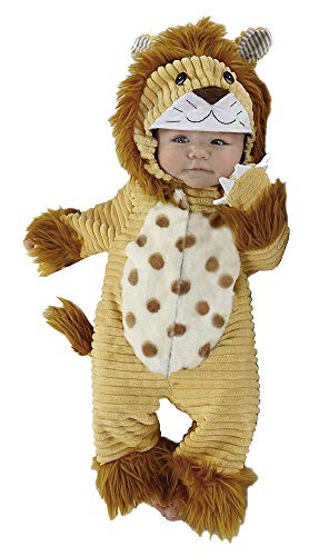 Rubies Safari Löwenkostüm für Jungen und Mädchen, Größe 1-2 Jahre, Einteiler mit Schwanz und Löwenkopf, Original Halloween, Weihnachten, Karneval und Geburtstag von Rubie's