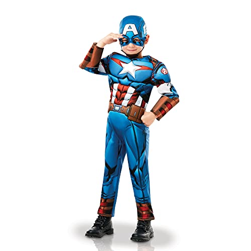 Rubies Costume Co Deluxe Kostüm Captain America 3-4 Jahre von Rubies Costume Co