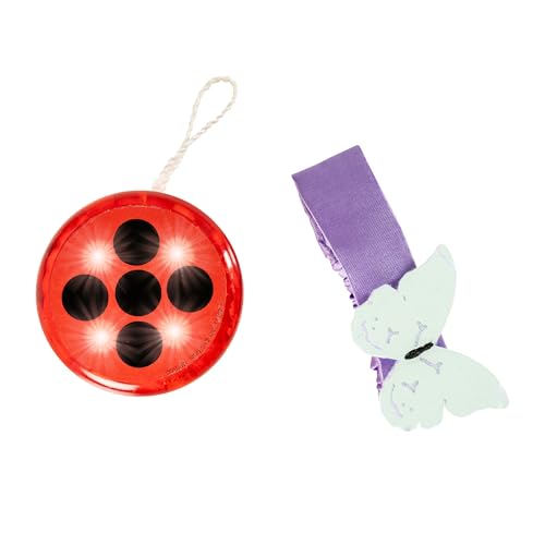 Rubies Ladybug Accessoires Set für Mädchen, Yo-yo mit Licht und Armband, offizielles Miraculous Ladybug für Karneval, Halloween, Geburtstag, Geschenke von Rubie's