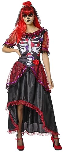 Rubies Le Catrina-Kostüm für Damen, bedrucktes Kleid und Stirnband, offizielles Rubies für Halloween, Karneval, Party und Cosplay von Rubie's