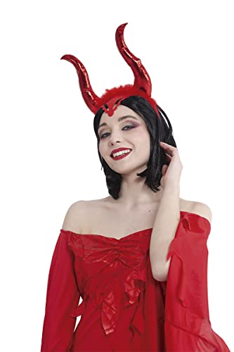 Rubies Malvada Rot Damen Haarband Original Halloween Karneval Geburtstag von Rubies