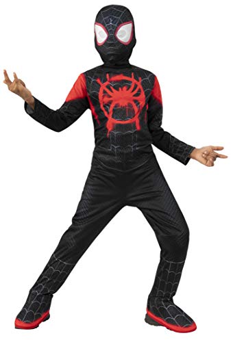 Rubies Miles Morales Classico Kinderkostüm mit Stiefelüberzug und Maske, offizielles Marvel-, Spiderman-Kostüm, für Halloween, Karneval, Weihnachten, Geburtstag von Rubies