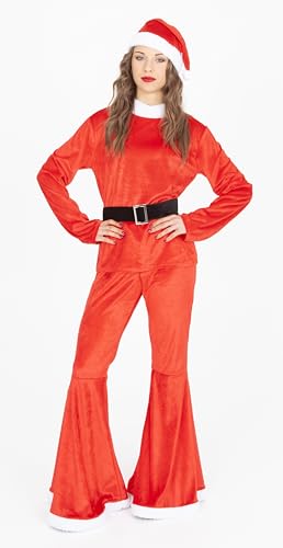 Rubies Cooles Mama-Kostüm für Damen, Pullover mit Hose, Gürtel und Mütze, Weihnachtsmann-Kostüm, Rot, für Weihnachten, Weihnachten, Cosplay, Party von Rubie's