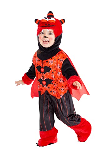 Rubies Monster Vampi Kostüm für Kinder von 1 bis 2 Jahren Jumpsuit, Umhang und Mütze für Halloween und Karneval Rubies Monster Vampi Kostüm für Kinder von 1 bis 2 Jahren Jumpsuit, Umhang und Mütze für Halloween und Karneval von Rubie's