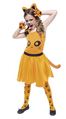 Rubies Orangefarbenes Kätzchen für Mädchen, Oberteil mit Tutu-Rock, Strumpfhosen, Handschuhen und Stirnband, offizieller Karneval, Weihnachten, Geburtstag, Party und Halloween Rubies Orangefarbenes Kätzchen für Mädchen, Oberteil mit Tutu-Rock, Strumpfhosen, Handschuhen und Stirnband, offizieller Karneval, Weihnachten, Geburtstag, Party und Halloween von Rubie's