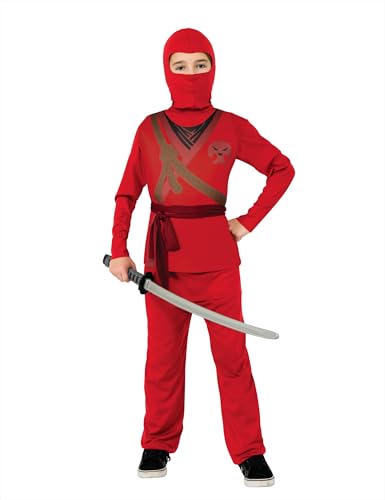 Rubies Ninja-Kostüm, Rot, Größe M von Rubies