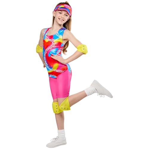 Rubies Offiziel Classic Rollerskate Barbie Kinderkostüm,Verkleidung für Kinder,Größe 9-10 Jahre von Rubie's