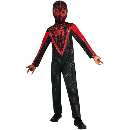 Rubies Offiziel Marvel Miles Morales Gamerverse Kinderkostüm, Größe 7-8 Jahre von Rubie's