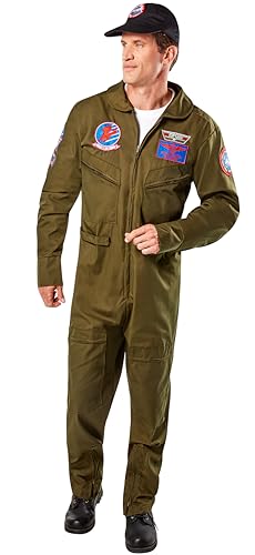 Rubies Offiziell lizenziertes Deluxe Top Gun Kostüm für Erwachsene für Motto-Partys und Halloween, wie abgebildet, Standard von Rubie's