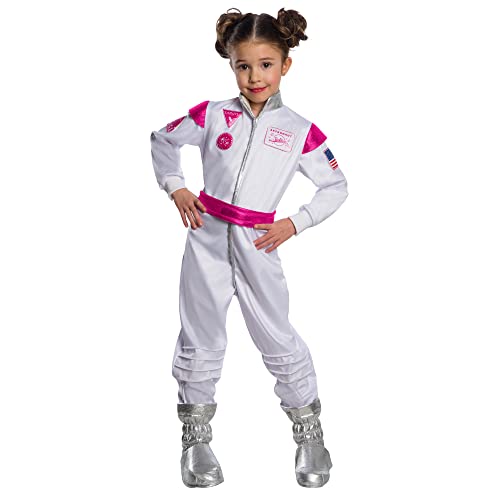 Rubie's offizielles Barbie Astronautin Kinderkostüm, Kinder Kostüm, small 3-4 Jahre, Welttag des Buches von Rubie's