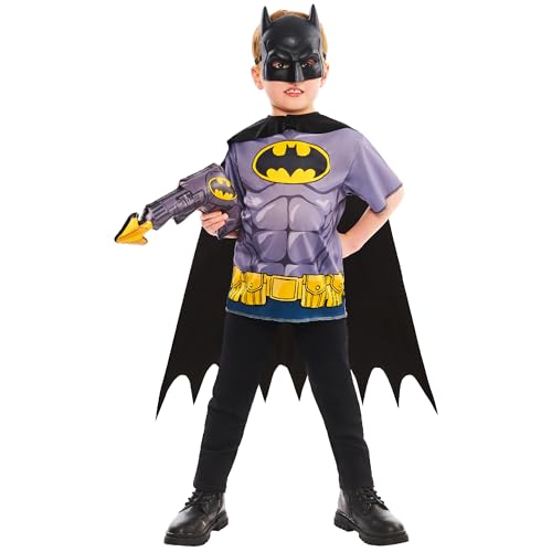 Rubies Offiziell DC Comics Batman Kostümset Kinderkostüm, Verkleidung für Kinder, Größe 4-6 Jahre Rubies Offiziell DC Comics Batman Kostümset Kinderkostüm, Verkleidung für Kinder, Größe 4-6 Jahre von Rubie's