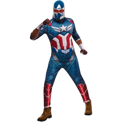 Rubies Offizielles Brave New World Captain America Deluxe-Erwachsenenkostüm, Größe L Rubies Offizielles Brave New World Captain America Deluxe-Erwachsenenkostüm, Größe L von Rubie's