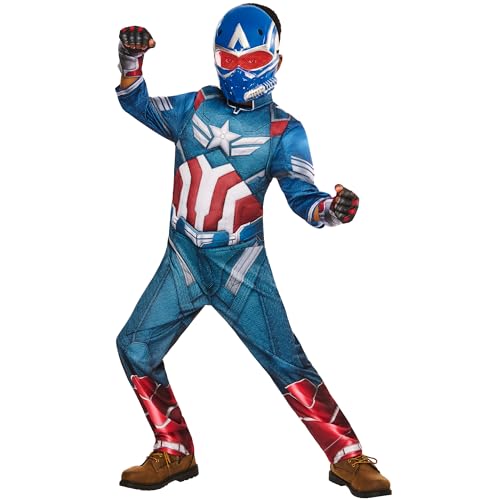 Rubie's Offizielles Brave New World Captain America Deluxe-Kinderkostüm, Kinder-Kostüm, Größe 7–8 Jahre von Rubie's