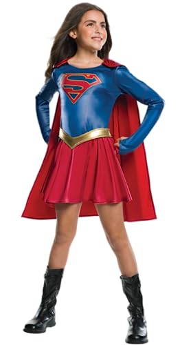Rubies Offizielles DC Comics Supergirl TV Series Deluxe Kostüm für Mädchen, Schwarz/Rot, L, 1 Einheit von Rubie's