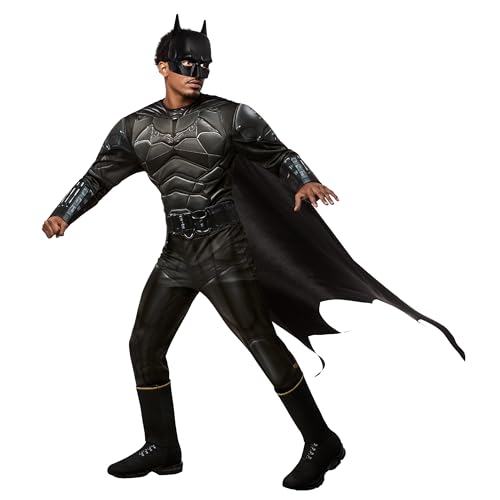 Rubies Offizielles DC The Batman, Batman Kostüm für Erwachsene, Superheld Verkleidung - Standard von Rubie's