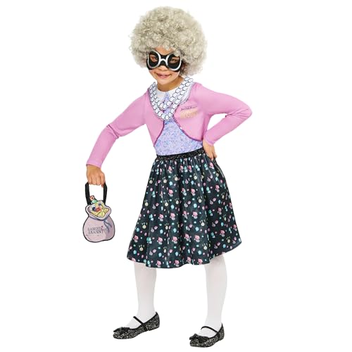 Rubies Offizielles David Walliams Gangsta-Oma-Kostüm, Kinder-Kostüm, Größe 7–8 Jahre Rubies Offizielles David Walliams Gangsta-Oma-Kostüm, Kinder-Kostüm, Größe 7–8 Jahre von Rubies