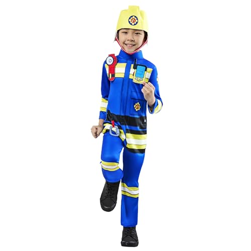 Rubies Offizielles Feuerwehrmann Sam Kinderkostüm, Kinderkostüm, Alter 5–6 Jahre Rubies Offizielles Feuerwehrmann Sam Kinderkostüm, Kinderkostüm, Alter 5–6 Jahre von Rubie's