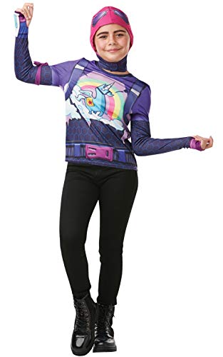 Rubies Offizielles Fortnite Brite-Bomber-Kostüm-Set, Kinder Tween Größe L, Höhe 164 cm, Gaming-Haut von Rubie's