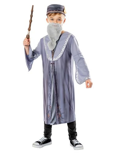 Rubie's Offizielles Harry Potter Dumbledore Kinder-Kostüm, Buchtag, Kinder-Verkleidung, Alter 9–10 Jahre von Rubie's