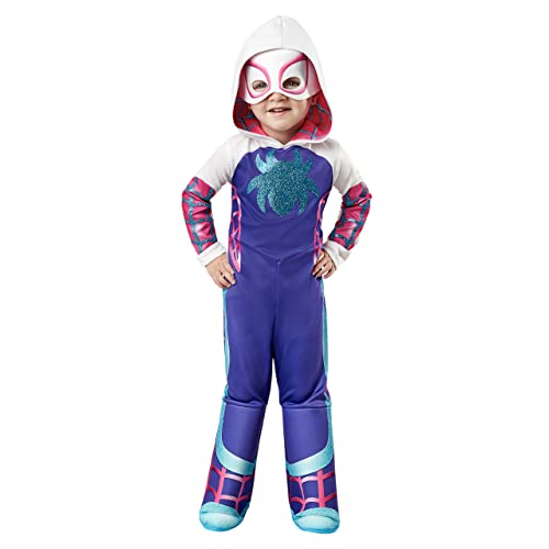 Rubie's Offizielles Luxuskostüm Ghost Spider, Marvels Spider-Man und seine außergewöhnlichen Freunde, für Kleinkinder, Kinderverkleidung, 2-3 Jahre Halloween von Rubie's